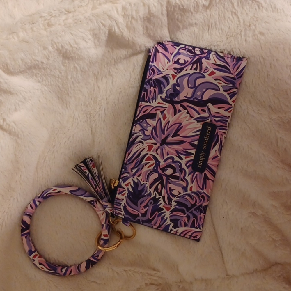 Simply Southern Purple Wristlet